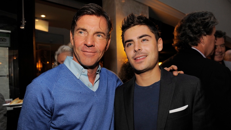 Actors Dennis Quaid, left, and Zac Efron pose together at the Sony Pictures Classics party at the 2012 Toronto Film Festival, Saturday, Sept. 8, 2012, in Toronto. (AP/Invision/Chris Pizzello)