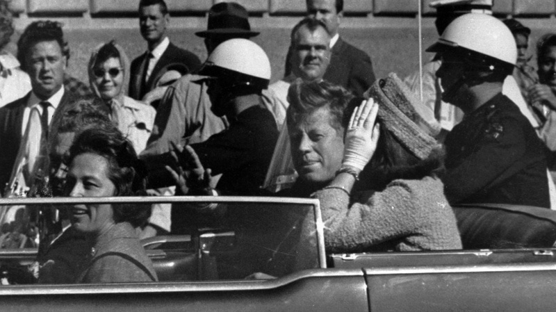 This Nov. 22, 1963 file photo shows President John F. Kennedy before he was shot in Dallas, Texas.