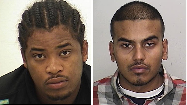 Toronto police released these photos of Christopher Alexander, 27 (left) and Shaun Mobeen, 29.