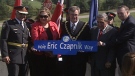 A road in Orleans has been given a new name in honour of Eric Czapnik, a fallen Ottawa Police officer who died in the line of duty on  December 29, 2009.
