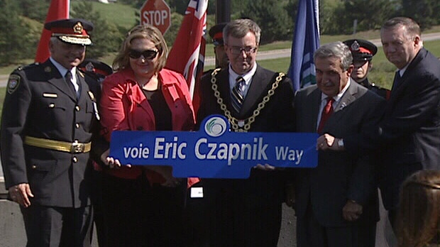 'Eric Czapnik Way,' honouring the late officer 