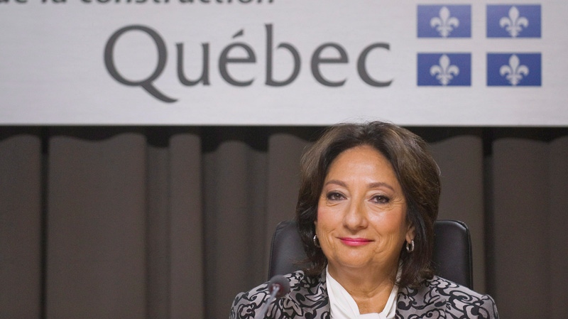 Justice France Charbonneau in Montreal on May 22, 2012.