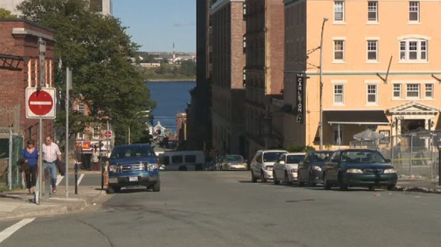 Police say two vehicles crashed in downtown Halifax early Sunday. 