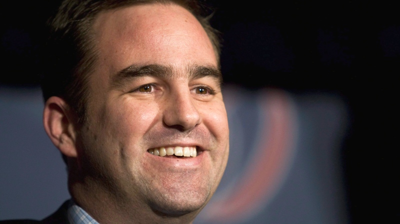 Geoff Molson announces that he and his two brothers are the new owners of the Montreal Canadiens during a news conference in Montreal, Tuesday, December 1, 2009. (Paul Chiasson / THE CANADIAN PRESS)