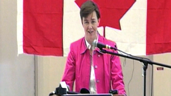 Kellie Leitch, a pediatric orthopedic surgeon announces her bid for the Conservative party nomination in the riding of Simcoe-Grey for the next election in Creemore, Ont., on Saturday, Sept. 18, 2010.