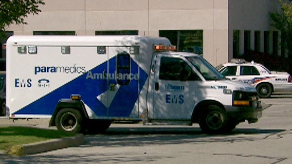 Toronto EMS transported the man to Toronto Western Hospital on Monday, Sept. 20, 2010.