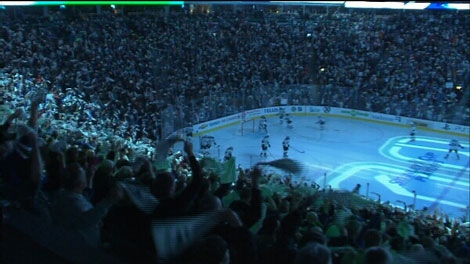 Vancouver Canucks fans cheer on the home team in this file image. (CTV)