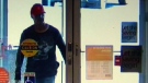 A photograph of a man suspected in the robbery of at least 10 southern Ontario banks over the past nine months.