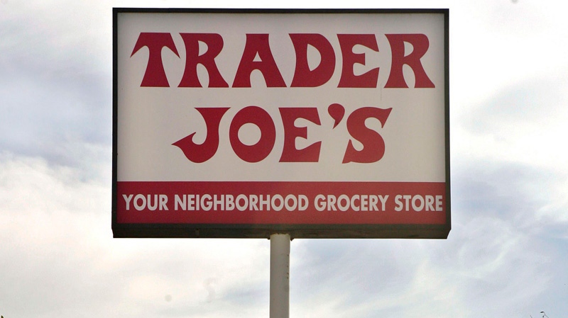 Trader Joe's sign in Los Angeles on Feb. 11, 2008.