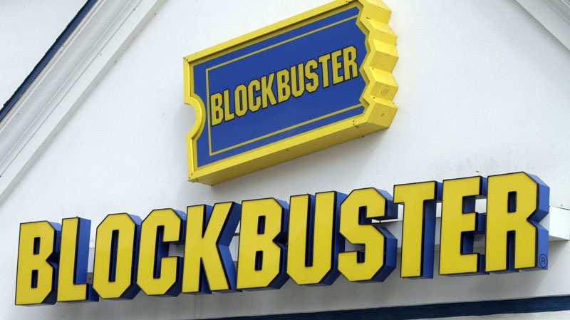 A Blockbuster sign on a store is seen in Barre, Vt., Wednesday, Sept. 22, 2010. (AP / Toby Talbot)