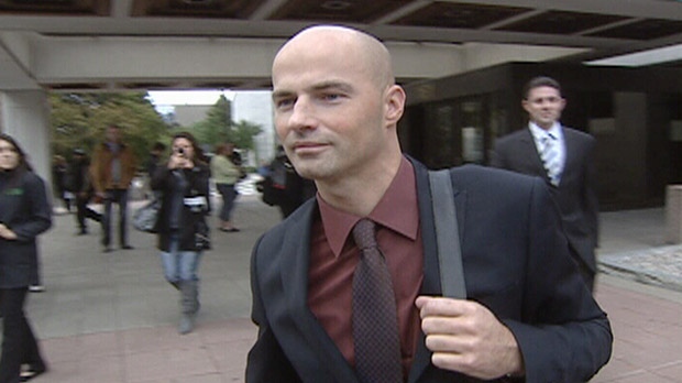 Sgt. Steven Desjourdy is seen outside the Elgin Street courthouse  Sept. 24, 2012. Desjourdy is accused of sexually assaulting a former female prisoner in 2008. 