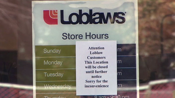 A Loblaws near Danforth and Broadview Avenues was shut down after a noxious chemical made several people sick on Saturday, Sept. 25, 2010.