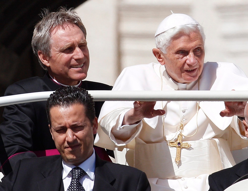 Pope Benedict XVI arrives in St. Peter's square