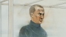A courtroom sketch of Igor Kresko, 45, of Toronto on Monday, Sept. 27, 2010.