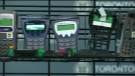Stolen debit card equipment is displayed during a police briefing on Oct. 2, 2012.