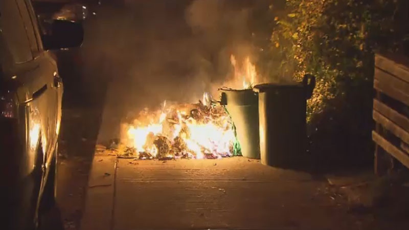 West-end garbage fire