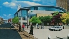 A sketch of plans for a new arena in downtown Gatineau.