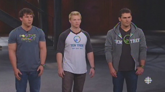 The owners of Regina-based Ten Tree Apparel appear on the CBC show Dragons' Den.