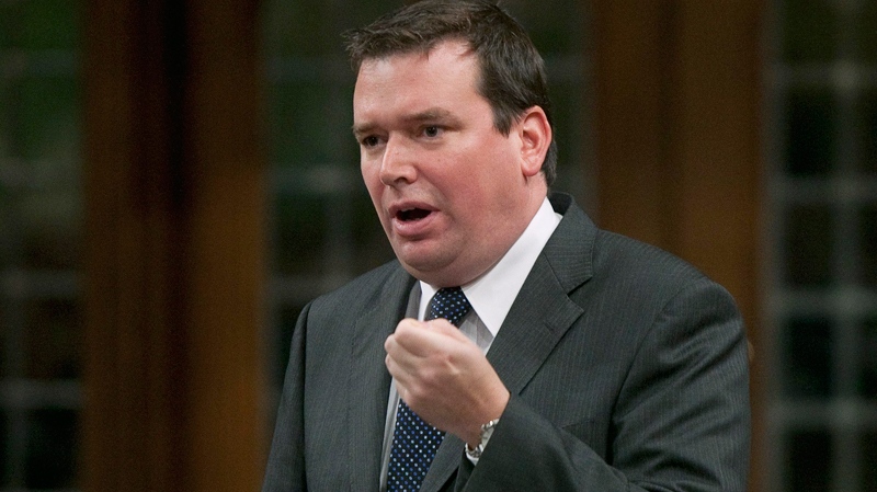 Minister of Natural Resources Christian Paradis responds during question period in the House of Commons on Parliament Hill in Ottawa, Thursday, Oct. 7, 2010. (Adrian Wyld / THE CANADIAN PRESS)  
