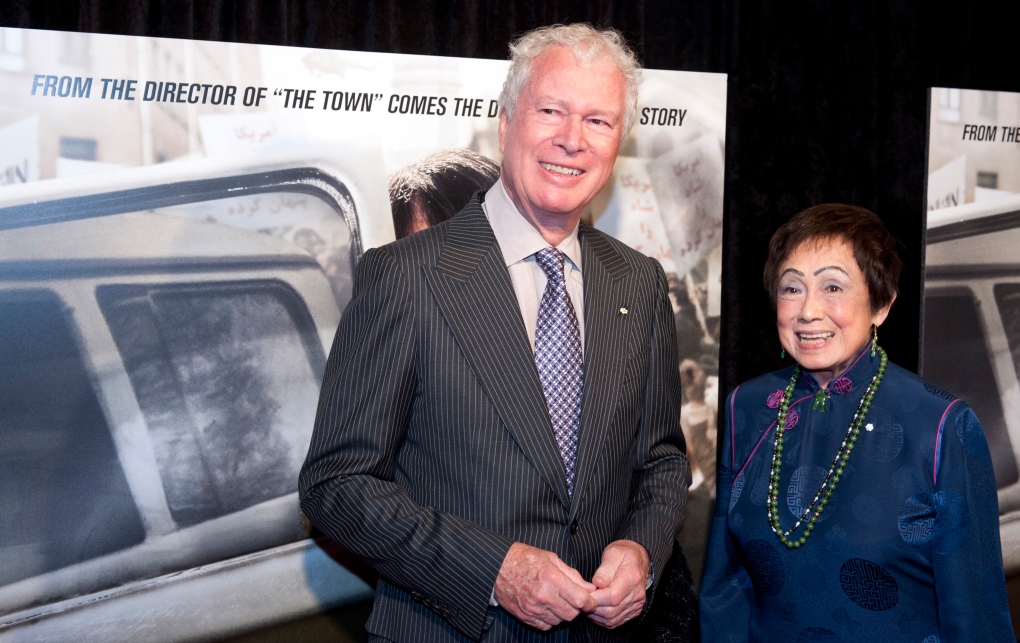 Former Canadian Ambassador Ken Taylor and his wife