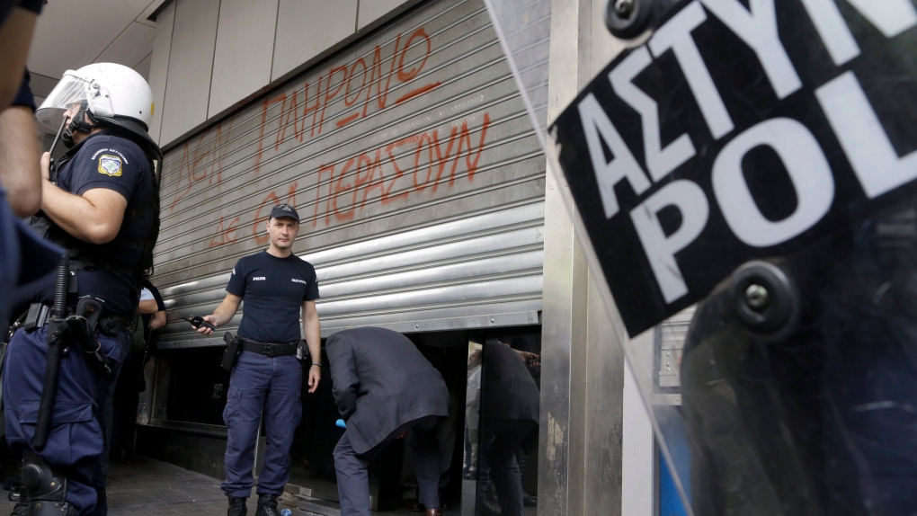 Riot police in Greece