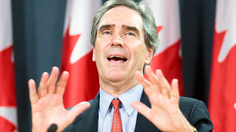 Liberal Leader Michael Ignatieff responds to a question during an news conference in Ottawa, Tuesday, Oct. 12, 2010. (Adrian Wyld / THE CANADIAN PRESS)