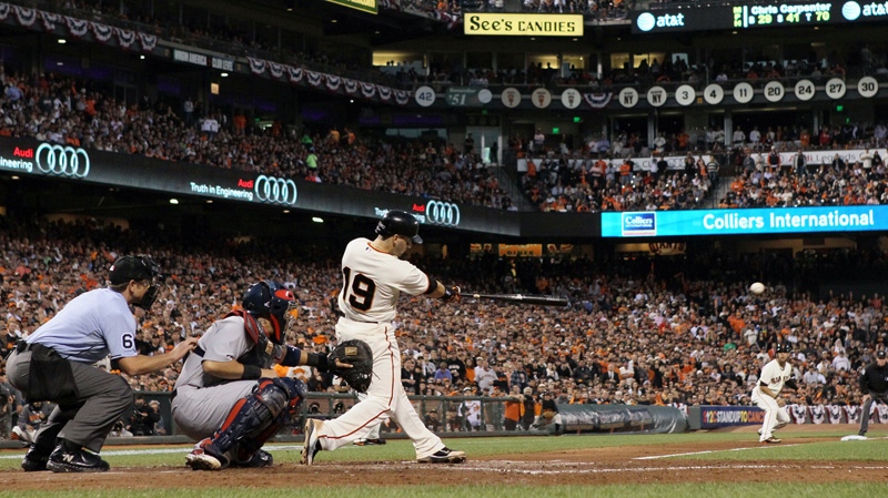Marco Scutaro in San Francisco on Oct. 15, 2012.