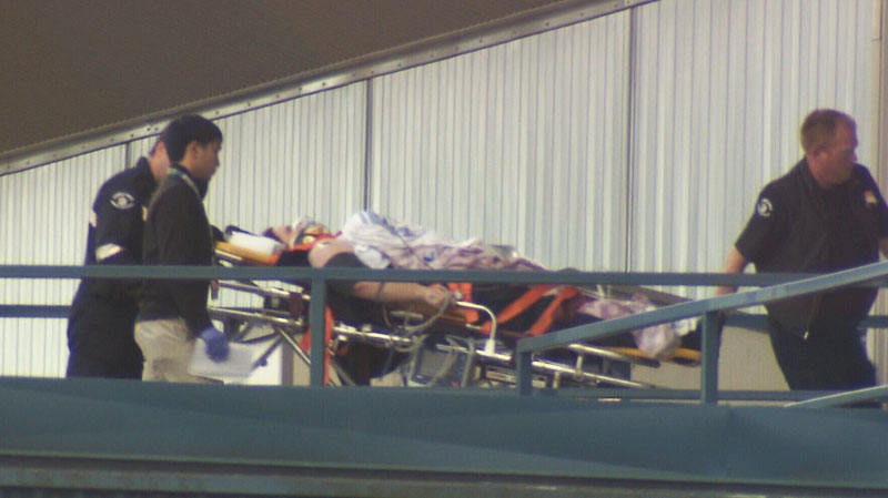 A Canada Border Services Agency officer was shot Tuesday at the Peace Arch border crossing. (CTV News)
