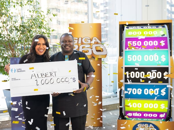 Montreal-area orderly wins $1 million lottery jackpot