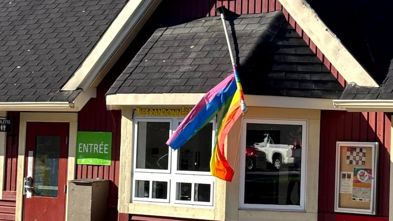 Pride flag vandalized four times at Quebec train station