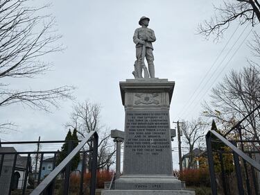 Remembrance Day ceremony in Lunenburg, N.S. on Tuesday, Nov. 11, 2025. (CTV Atlantic/ Callum Smith)