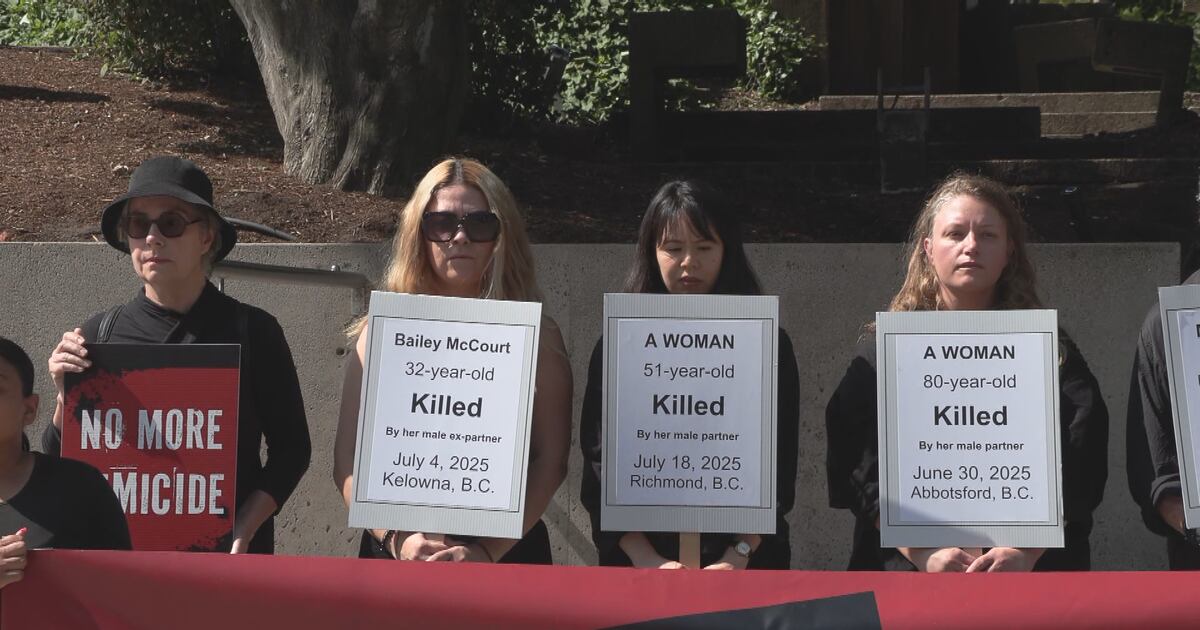 Patsy Mccourt Vigil for Bailey McCourt and other B.C. women killed by men
