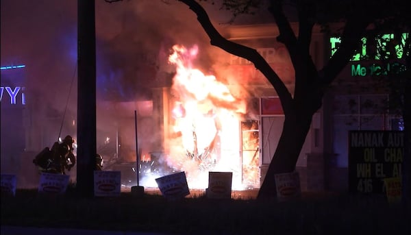 Car crashes into Etobicoke fireworks store, driver flees scene: police