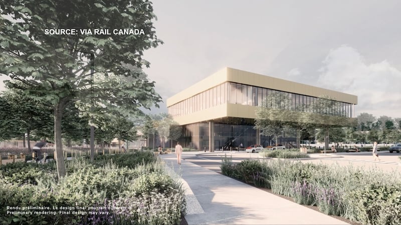 VIA Rail unveils plans for new multimodal hub in Dorval