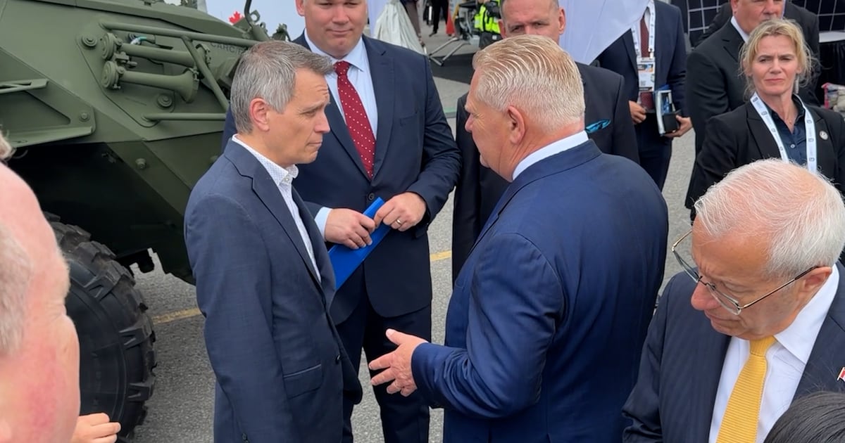 Ford announces new defence strategy as Ottawa and Toronto vie to be home of new defence bank