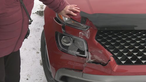 Edmonton Collision Reporting Centre North on Nov. 28, 2025. (Sean McClune/CTV News Edmonton)