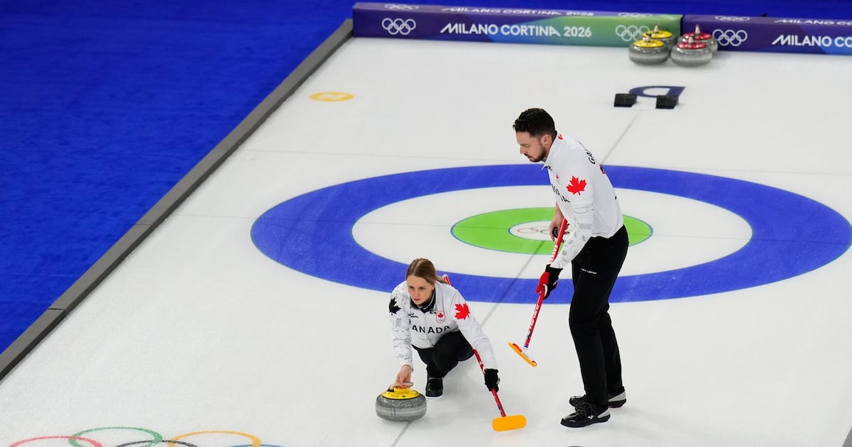 Canada falls to United States in mixed doubles curling at Winter Olympics