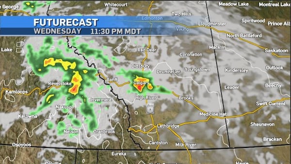 Rain, thunderstorms to sweep through Calgary on Thursday