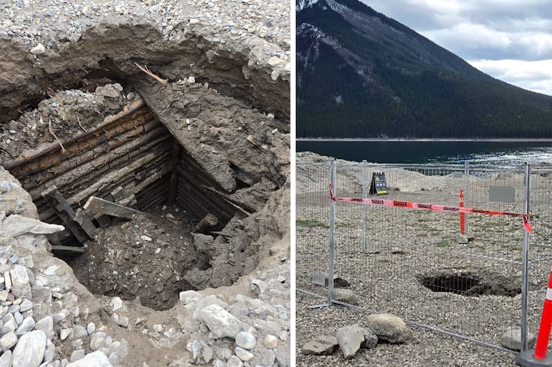 Parks Canada explores unknown underground structure at Lake Minnewanka