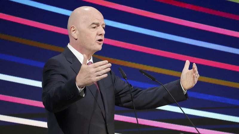 At showdown FIFA meeting, Infantino apologizes for World Cup furor but leaves critics unhappy