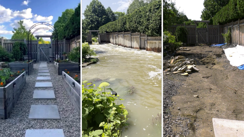 Nepean family's backyard oasis turned into raging river during Canada Day floods