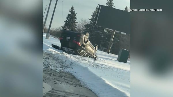 ‘Like a scene from a movie:’ witnesses describe aftermath of St. Laurent Boulevard rollover crash