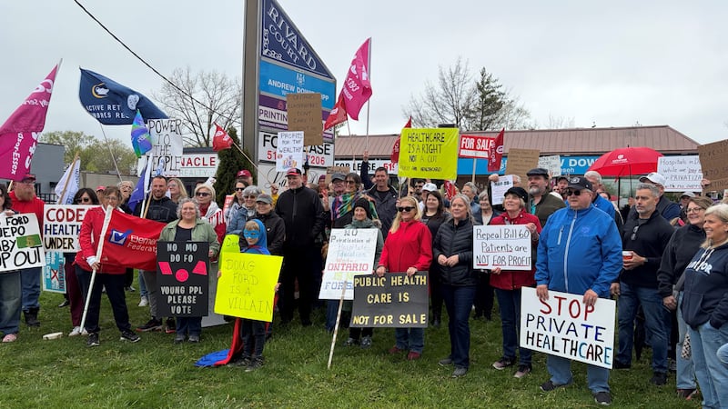 Protest in Windsor targets Doug Ford government policies and transparency concerns