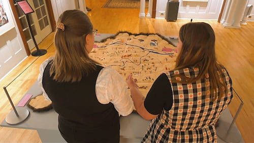 Lougheed House is showcasing the work of 14 local artists through an exhibit called 'Mapping History: The Calgary Atlas Project.'