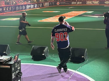 Classified performs at the halftime show. (CTV/Marnie Ells)