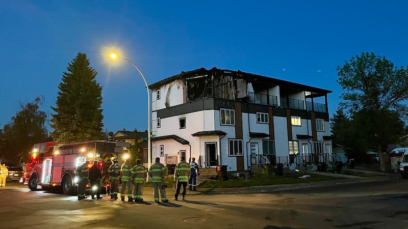 Residents of townhouse complex displaced by fire