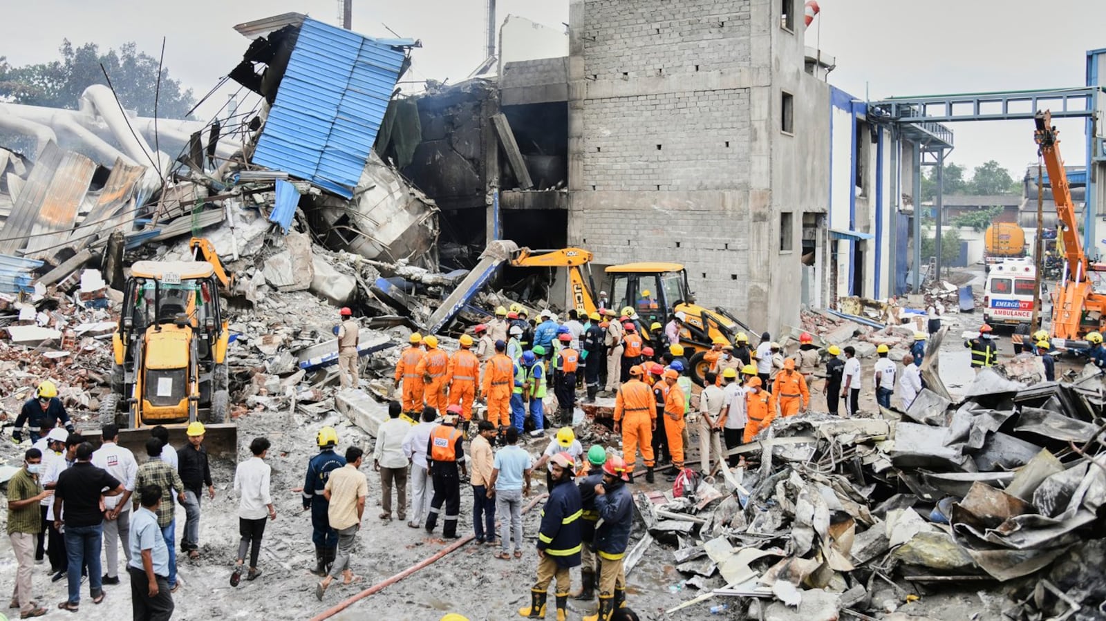Factory Fire Aftermath India factory explosion: Death toll rises to 36