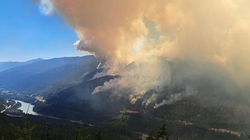 Wildfire burning in B.C. canyon expected to grow as evacuation orders in place