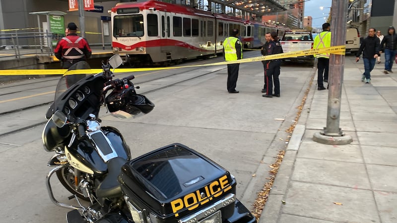 Pedestrian hit by CTrain in downtown Calgary
