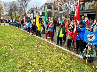 Remembrance Day ceremony in Fredericton, N.B. on Tuesday, Nov. 11, 2025. (CTV Atlantic/ Laura Brown)